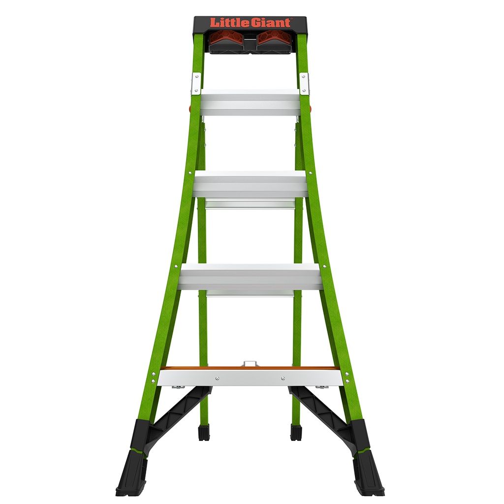 KING KOMBO Industrial, 170 kg Rated, Fiberglass Electrical Insulated 3-in-1 All-Access Combination Ladder with Rotating Wall Pad, V-Rung Corner Pad, GROUND CUE, and Heavy-Duty Feet