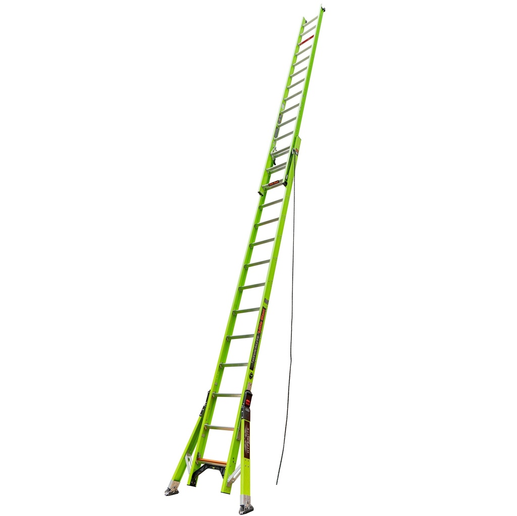 SUMOSTANCE with HYPERLITE Technology - EN 131 - 150 kg Rated, Fiberglass Electrical Insulated Extension Ladder with GROUND CUE and Pole Strap