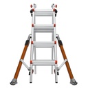 CONQUEST 2.0 EN 131 - 150 kg Rated, Aluminum Articulated Extendable Ladder with ALL-TERRAIN Outriggers