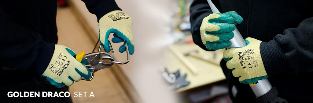 GOLDEN DRACO SET A Safety work gloves