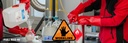 FULL RED 40 PVC Coated Safety work gloves, Length 40cm