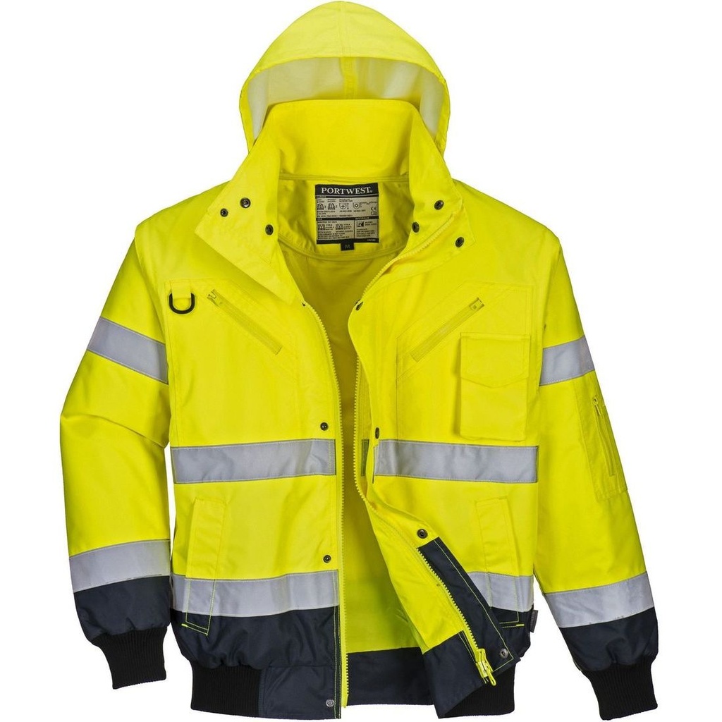 C465 3-in-1 Hi-Vis Contrast Bomber Jacket