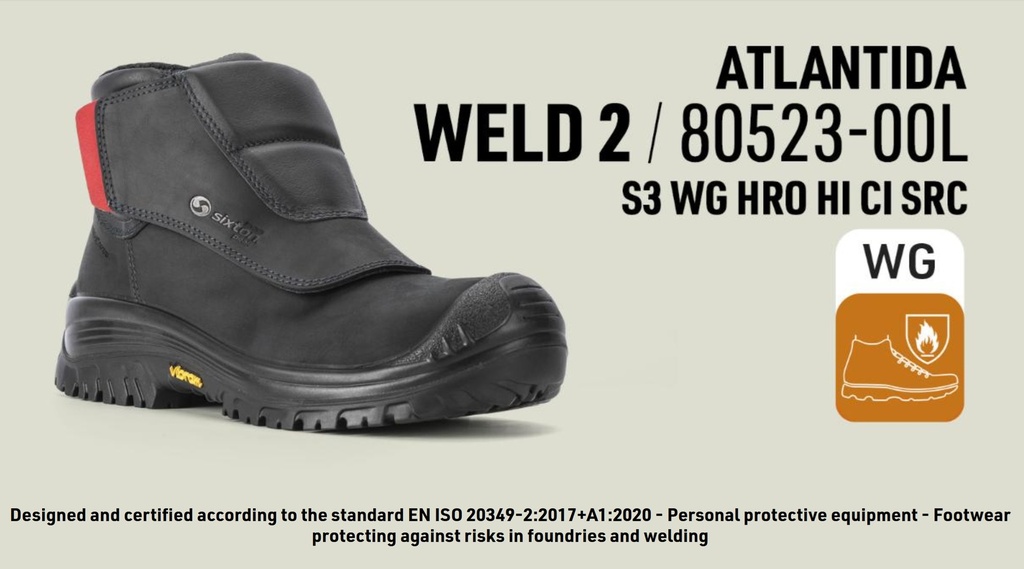 80523-00L WELD 2 Boots S3 WG HRO CI HI SR, Metal Free