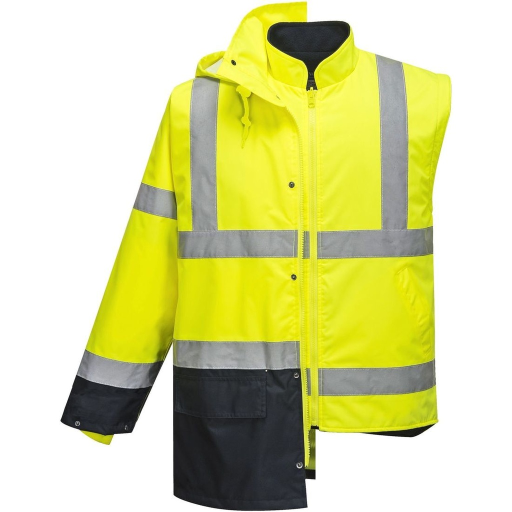 S766 Hi-Vis 5-in-1 Contrast Essential Winter Jacket