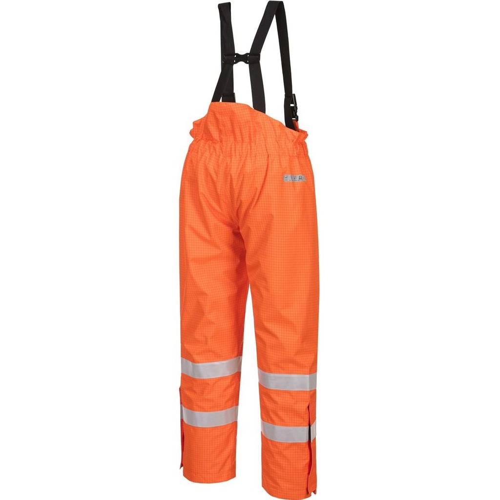 S781 Bizflame Rain Hi-Vis Breathable Antistatic FR Lined Trouser