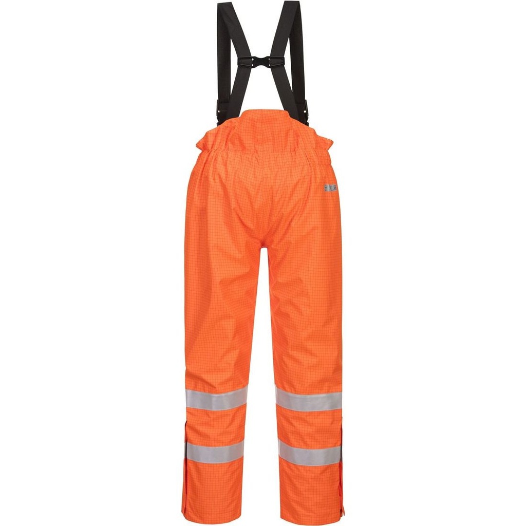 S781 Bizflame Rain Hi-Vis Breathable Antistatic FR Lined Trouser