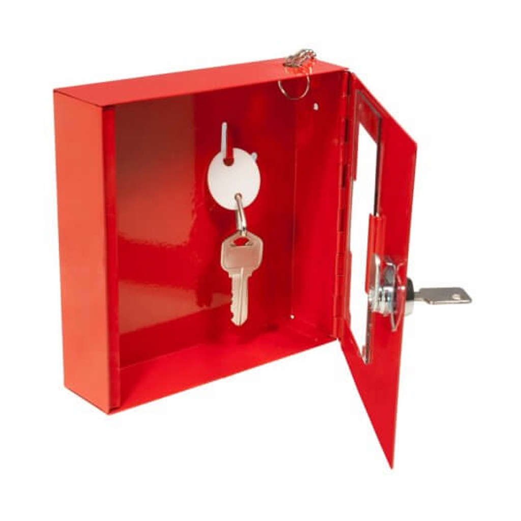 Breakable Emergency Key Box with Attached Hammer