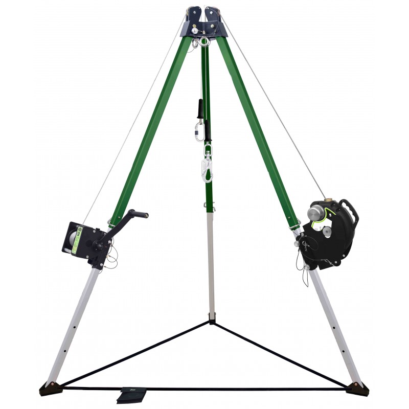 FA6010200 ATEX Tripod 10 ft. with double head mounted pulleys