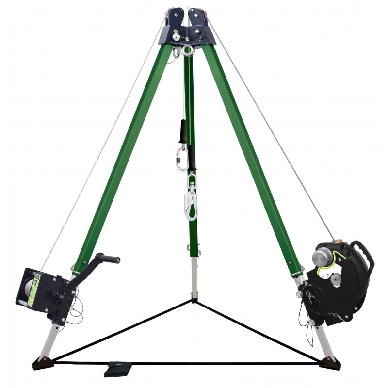 FA6010100 ATEX Tripod 7 ft. with double head mounted pulleys