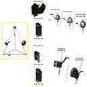 FA6010100 ATEX Tripod 7 ft. with double head mounted pulleys
