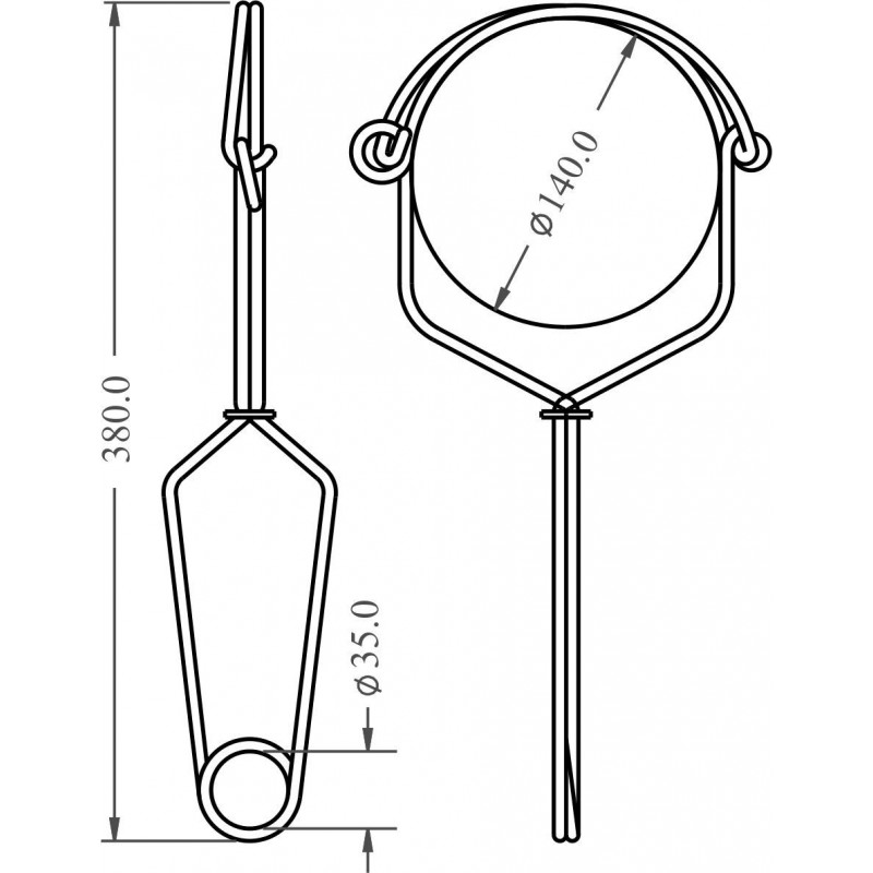 FA 50 209 14 - Stainless Steel Anchorage Connector opening 140 mm