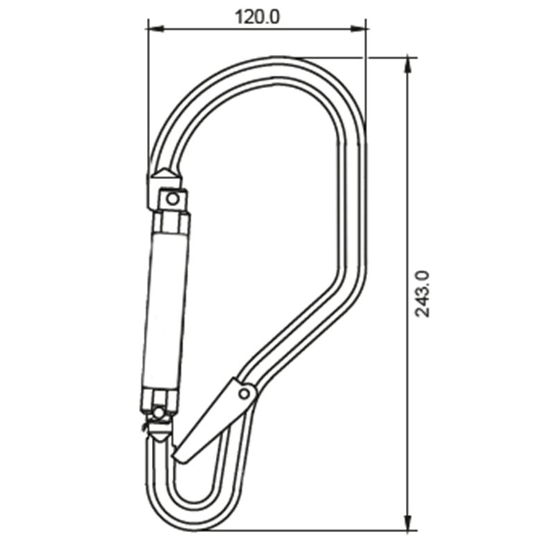 FA 50 214 60 - Aluminum Rebar Hook opening 60 mm