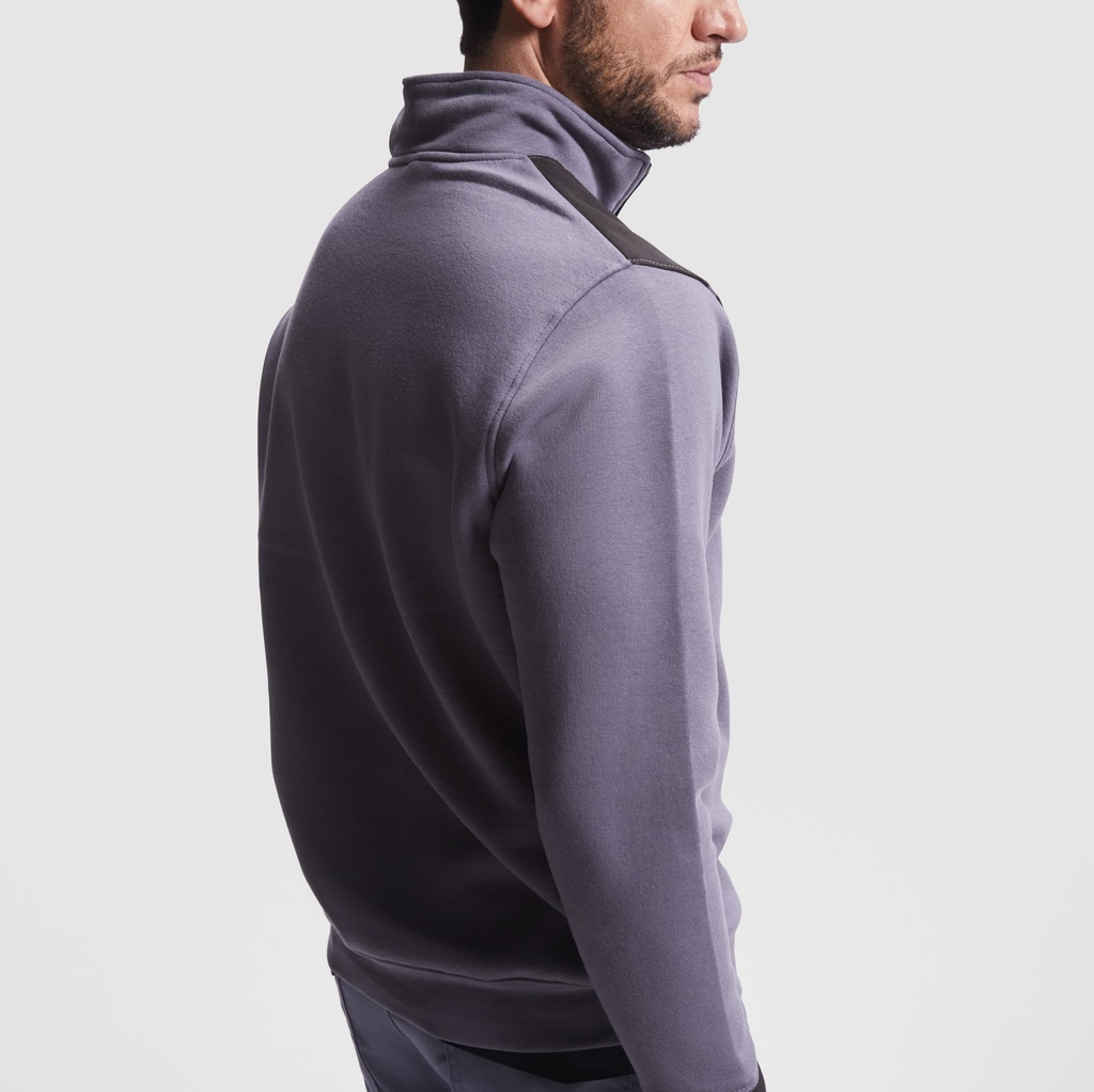 SU8413 MAVERICK Half zip, two-colour sweater