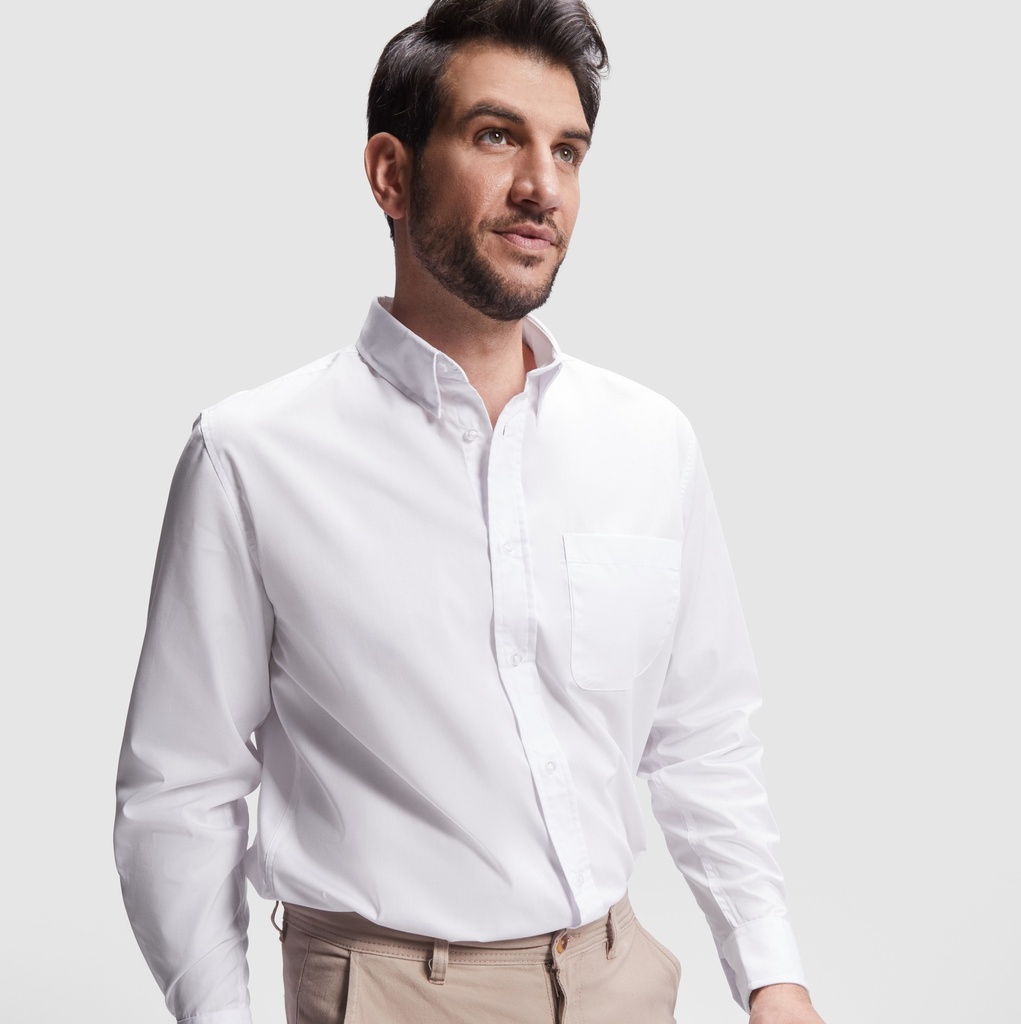 CM5504 AIFOS L/S Shirts, 65 % polyester / 35% poplin cotton, 130 gsm