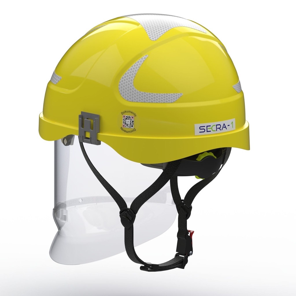 SECRA-1 Electrically insulating helmet with face shield APC 1,  Class E (20 kV AC), Class 0 (1000 V AC/1500 V DC)