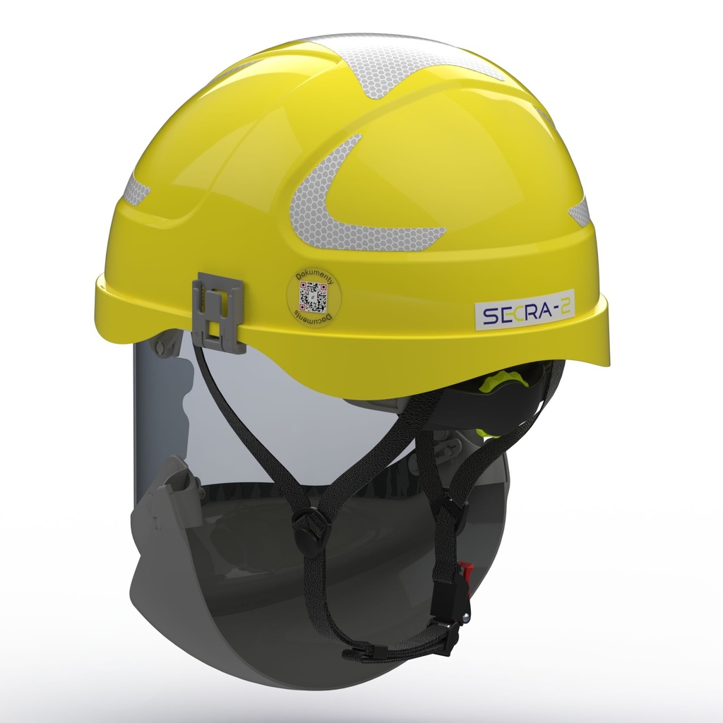 H114 SECRA-2 Helmet integrated face shield APC 2, APTV 36 Cal/cm2,  Class E (20 kV AC), Class 0 (1000V AC/1500V DC)