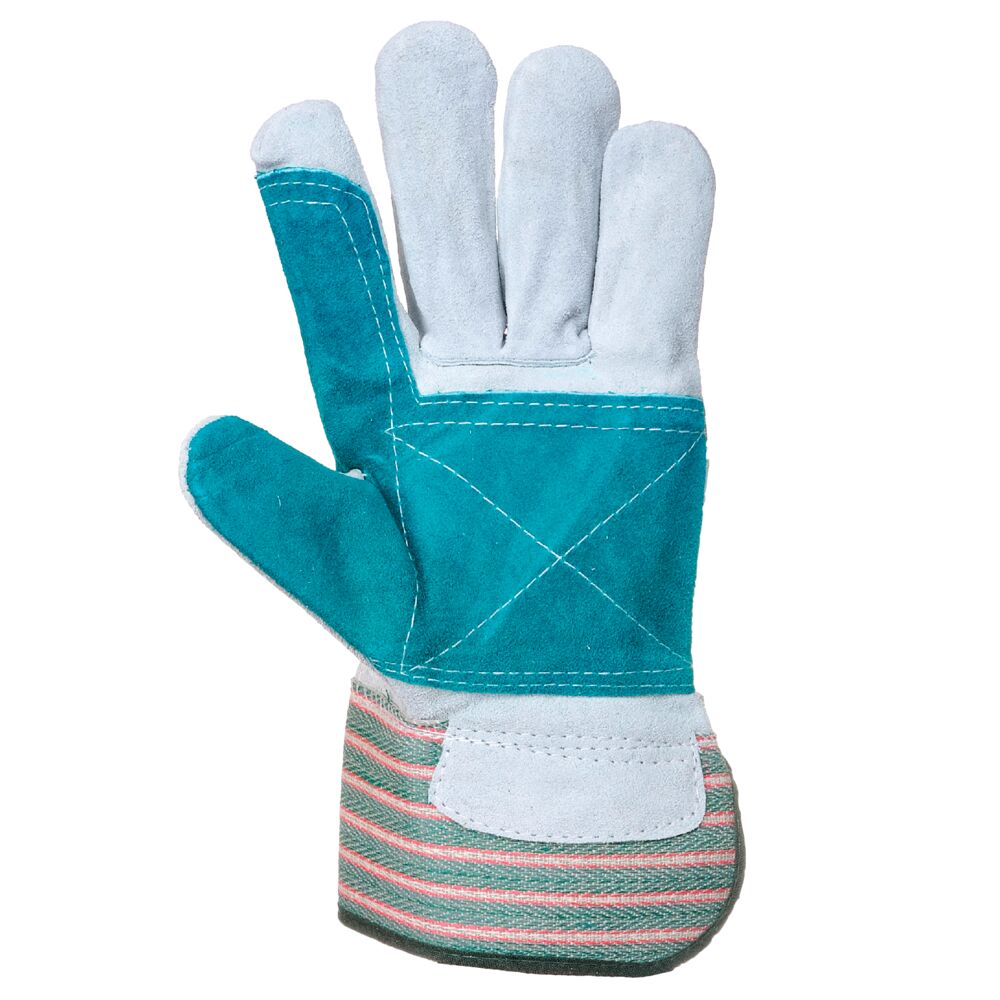 A230 Leather Rigger 365 Cow Split Reinforced Palm Glove