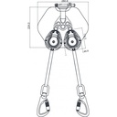 FA2050502 SPILO-S, Twin legged retractable fall arrester and energy absorber in back pocket, lg 2.4 m