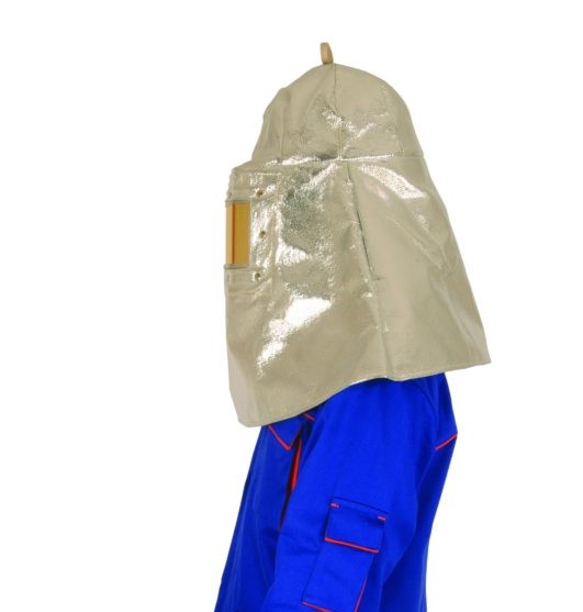 HR4 BARA Aluminized Viscose Hood for protection against radiant heat and molten metal splash