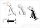 7846 Tanker Maintenance Repair Platform Ladder 3m - 4.35m