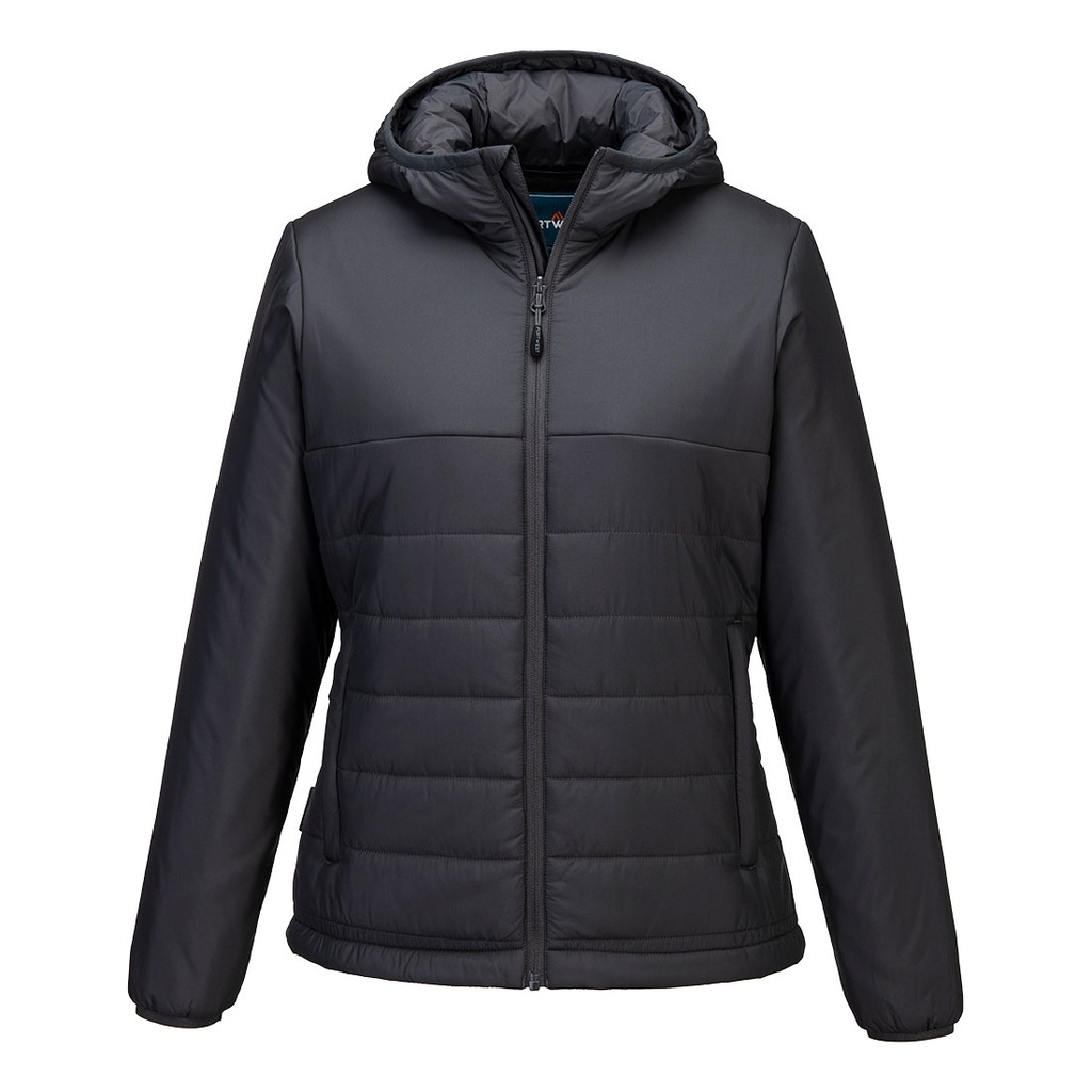 S613 Professional Women's Hooded Insulated Baffle Jacket
