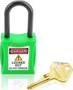 202 6.3mm/38mm Copper Body & Nylon Shackle LOTO Padlocks