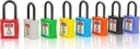 202 6.3mm/38mm Copper Body & Nylon Shackle LOTO Padlocks