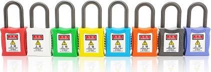 202 6.3mm/38mm Copper Body & Nylon Shackle LOTO Padlocks