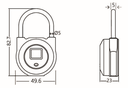 S3 Metal Smart Fingerprint Padlock