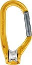 P74 ROLLCLIP A Pulley-carabiner that facilitates installation of the rope when pulley is connected to the anchor