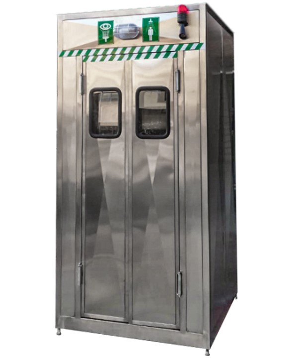 Cabin Mounted Emergency Shower and Eye/Face Wash, Insulated & Heated