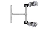 G22 Climbing irons for metal poles and metal profiles