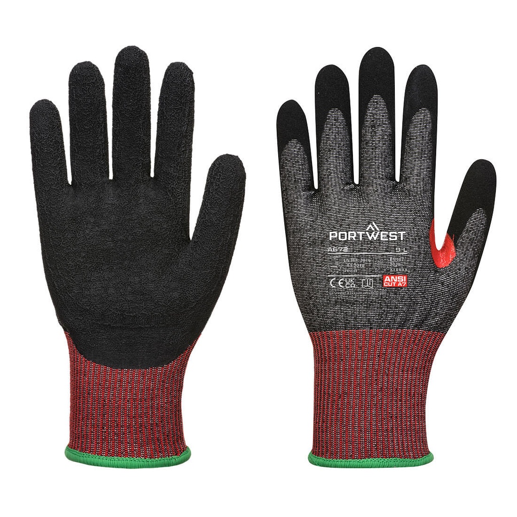 A672 Nitrile Foam coated CS F13 Glove, Cut (F)