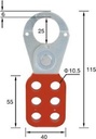 K0 Steel Hasp Lockouts