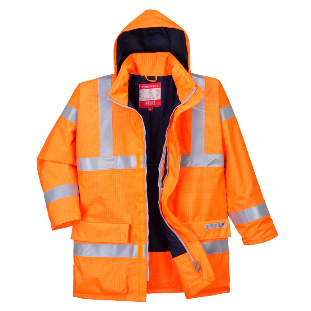 S778 Bizflame Rain Hi-Vis Breathable Antistatic FR Jacket