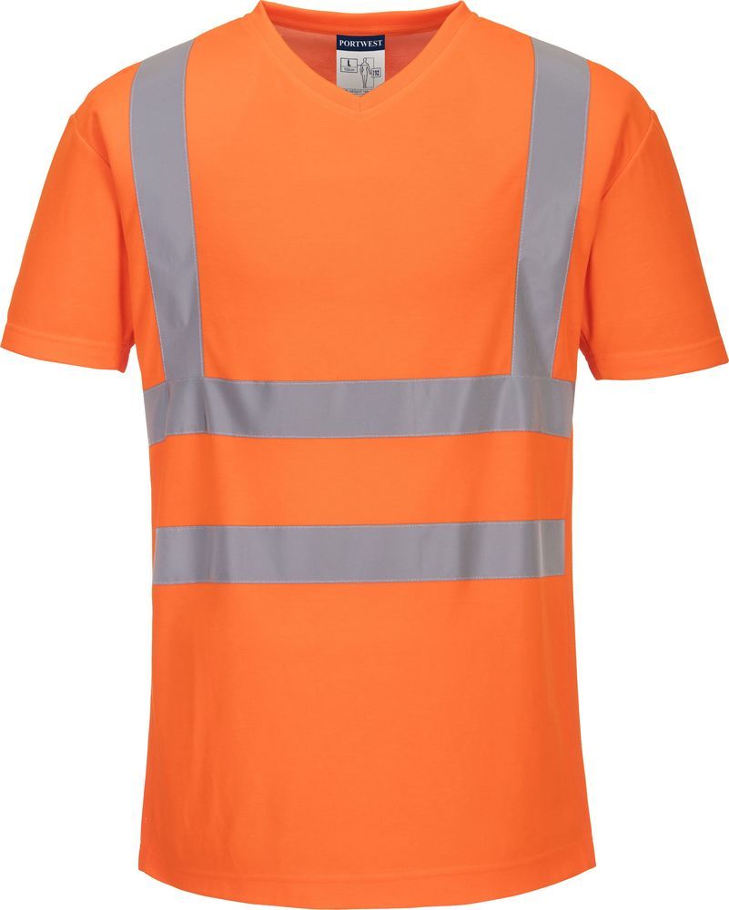 S179 Cotton Comfort V-Neck Mesh Inserts T-Shirt
