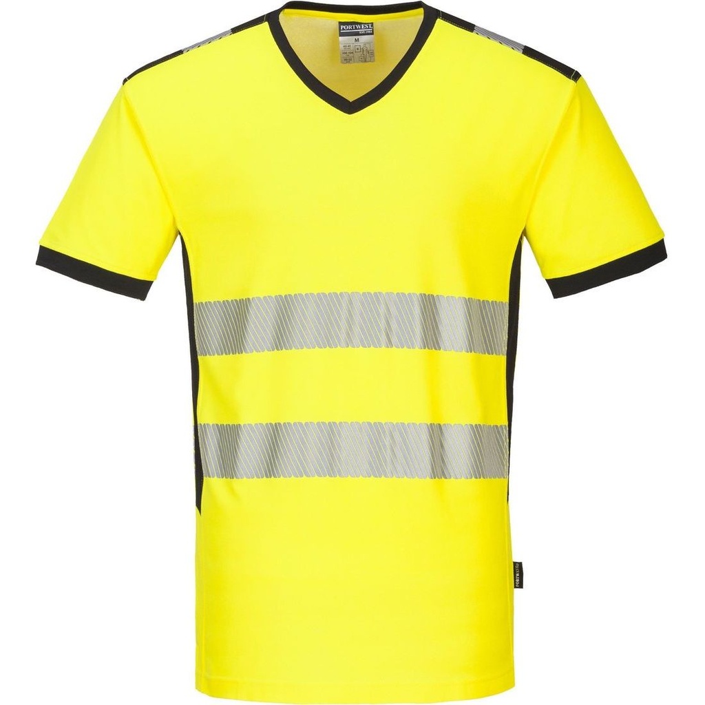 PW310 PW3 Hi-Vis V-Neck T-Shirt