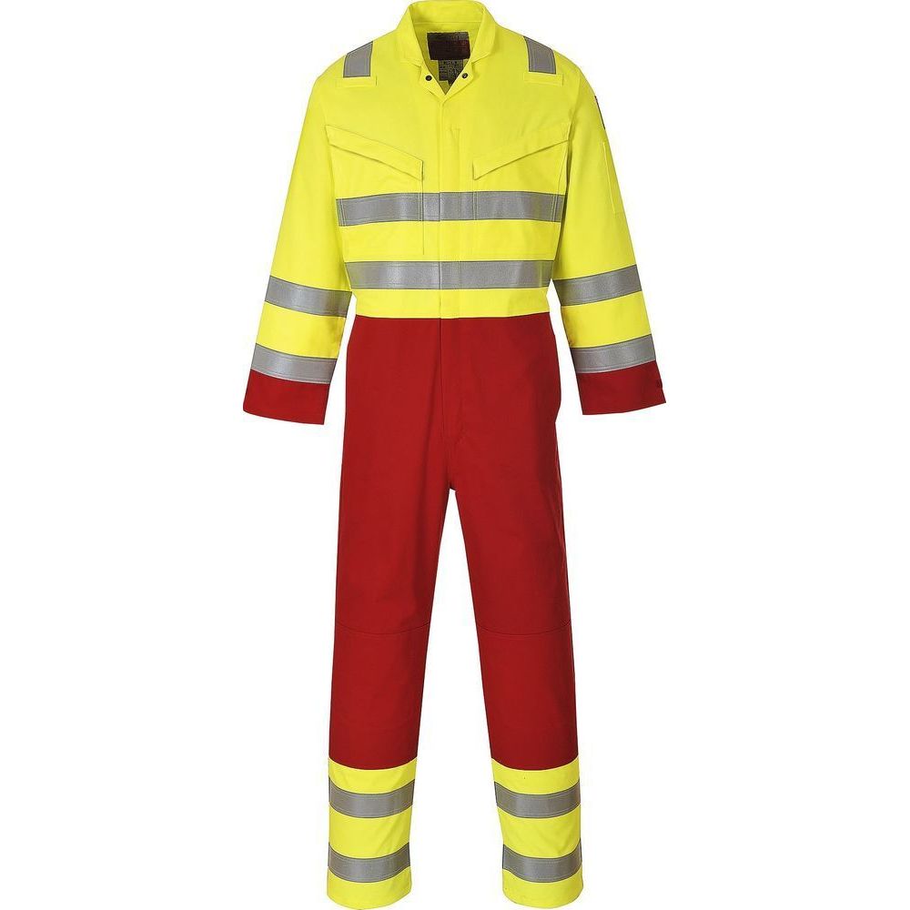 FR90 Bizflame Work FR Anti-Static Hi-Vis 2-Tone Coverall