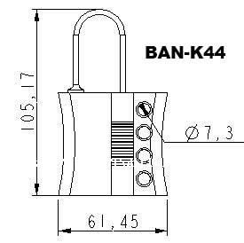 K44/K45 Non-Conductive Nylon Hasps