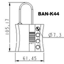 K44/K45 Non-Conductive Nylon Hasps