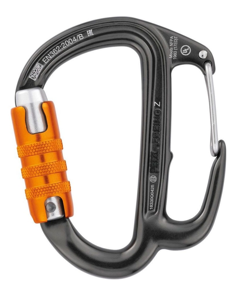 FREINO Z Automatic locking carabiner with friction spur for STOP and SIMPLE descenders