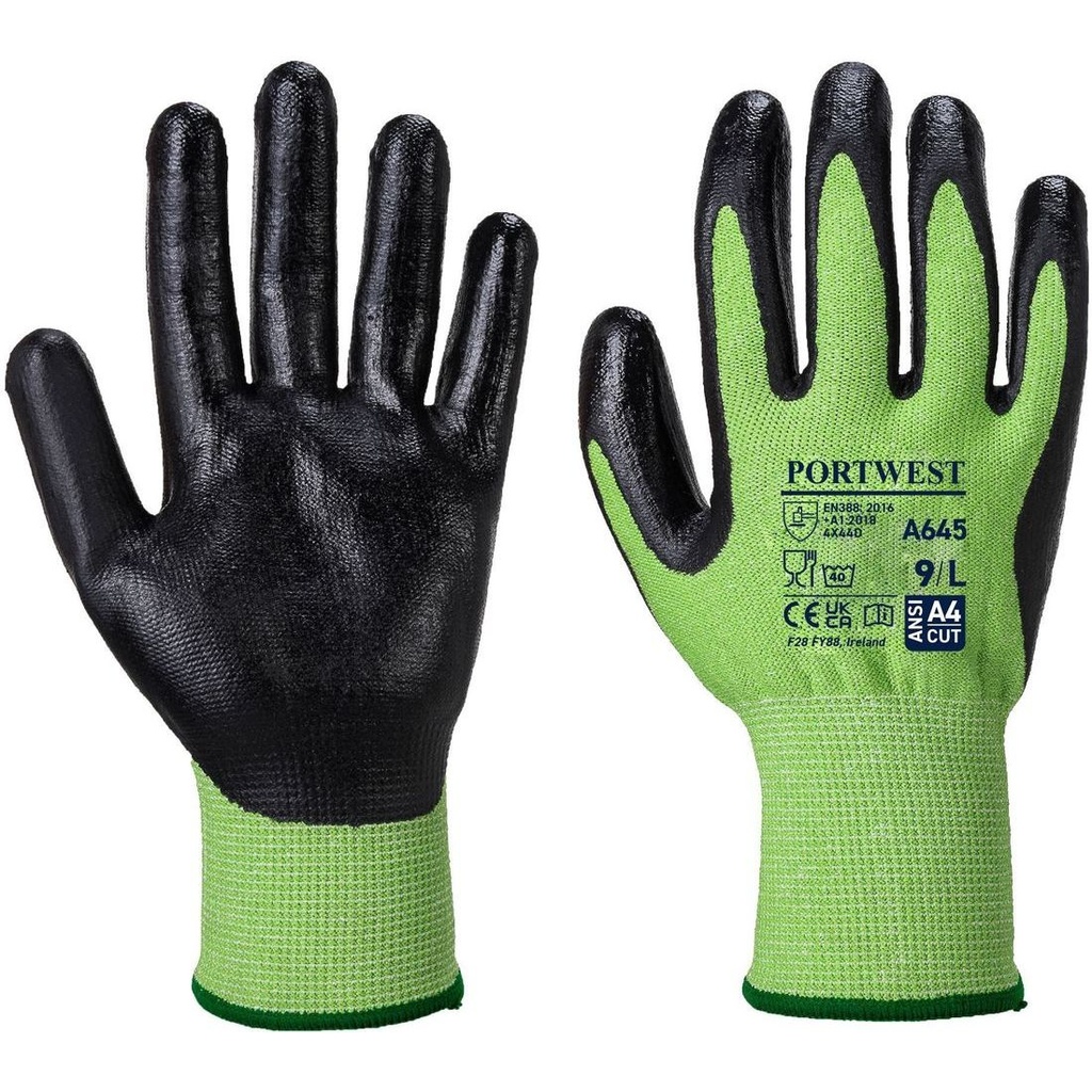 A645 Doreza Anti-Prerje 5/D Green, shkume Nitrili