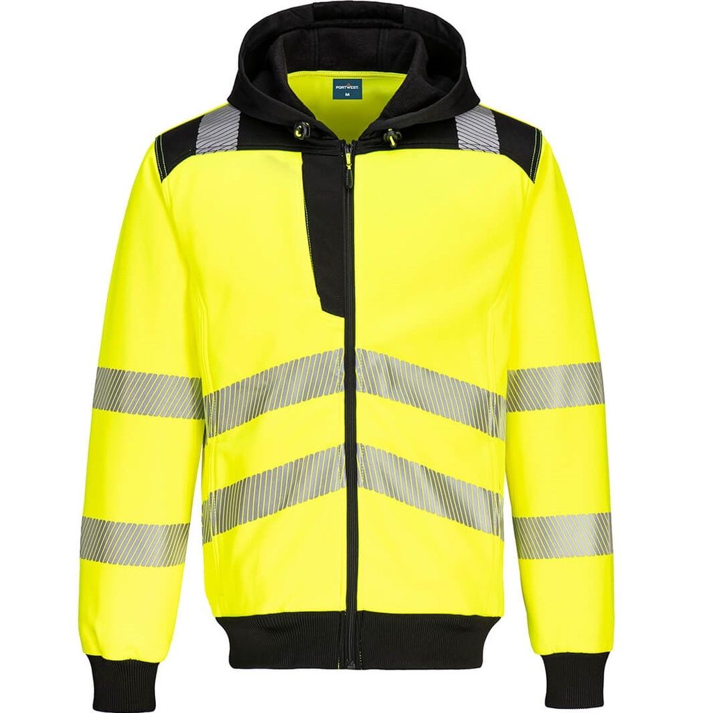 PW327 Tiko me Kapuç PW3 Hi-Vis Zip
