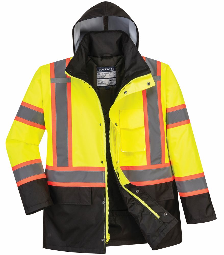 US369 Hi-Vis Contrast Tape Traffic Jacket