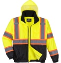 US367 Hi-Vis 2-in-1 Contrast Tape Bomber Jacket