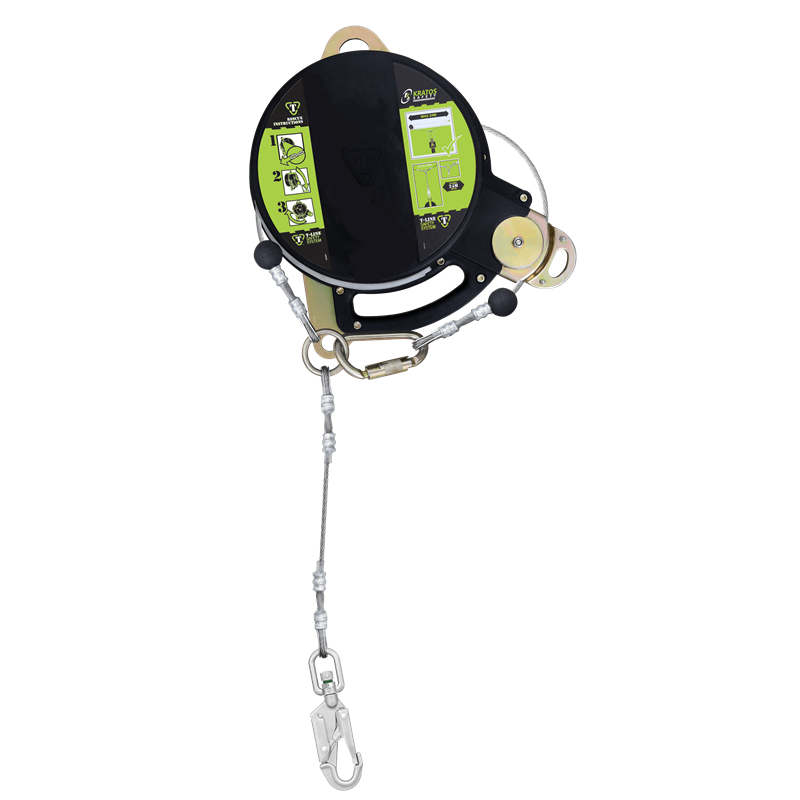 FA60039 T-LINE, Retractable fall arrester with Galvanized Steel dual safety cable