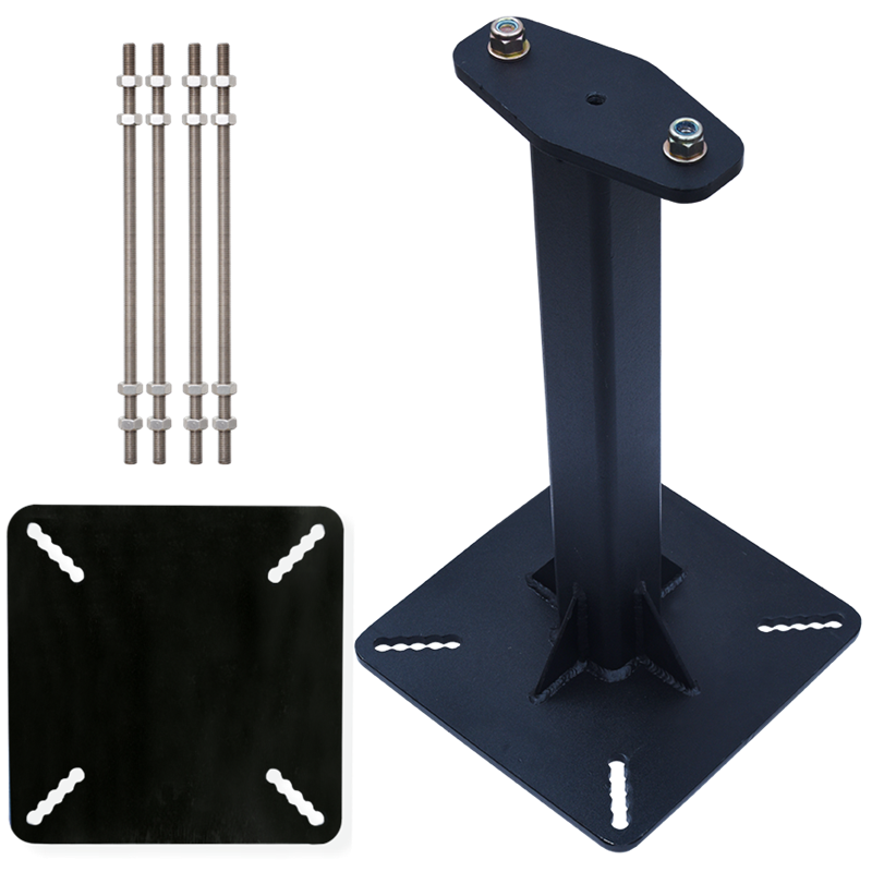 FA60211D Galvanized steel rigid post with clamps for horizontal wire ropelifeline KS 4000