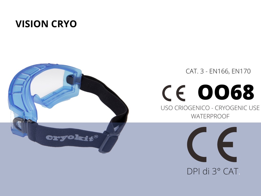 Cryogenic Goggle VISION CRYO (Liquid Nitrogen Tested)