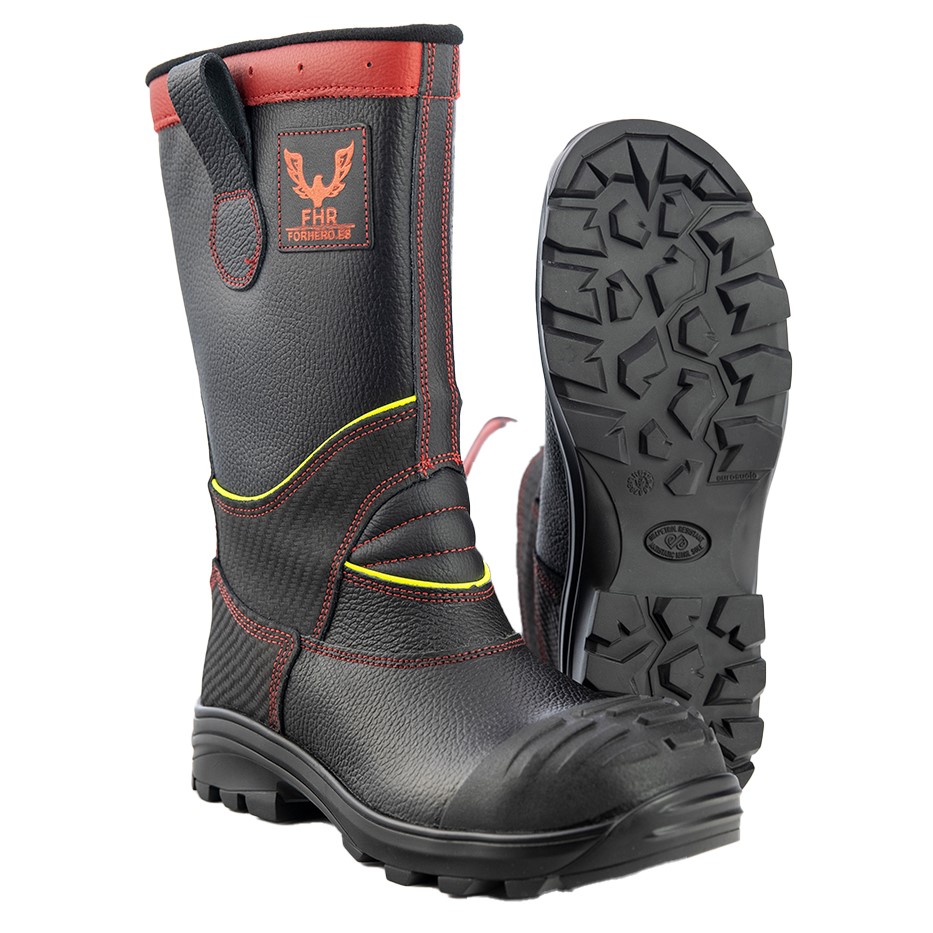 FHR 005 PL FireFighter Boots, embossed leather