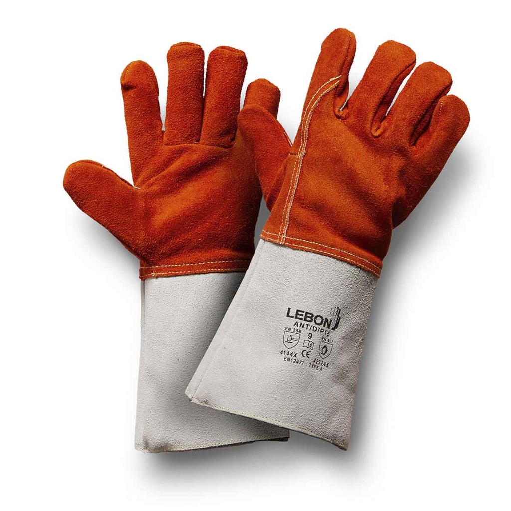 ANT/D/P15 HeatProof 250°C Welding gloves, Cotton Lined, Kevlar Thread